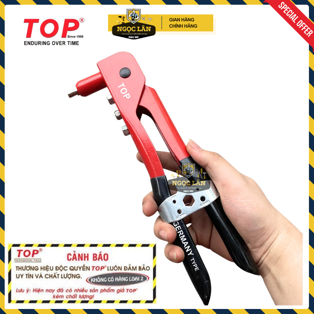 [Chính hãng TOP] Kìm rút Rive, kềm Rive inox, nhôm Top hàng Đài Loan cao cấp (mã TST-50036-4P)