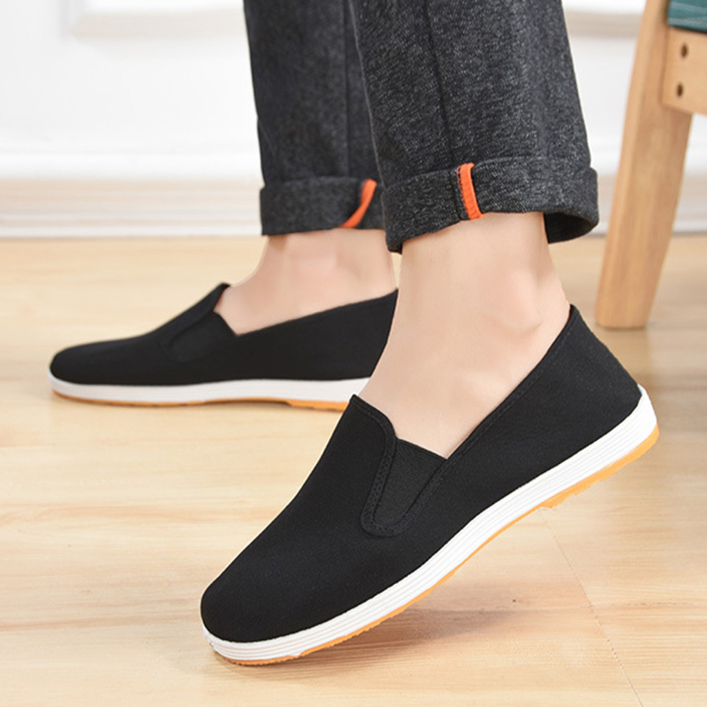 Unisex Slip On Giày Vải Truyền Thống Trung Quốc Kung Fu Giày Bắc Kinh Cũ Dành Cho Nam Nữ