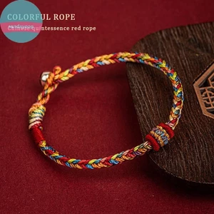 Sund Handmade Vòng Tay Nhiều Màu Sắc Chủ Đề May Mắn Quyến Rũ Dây Vòng Tay Nữ Thắt Lưng Dây Đỏ Dệt Vòng Tay Quà Tặng VN