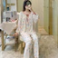 Bộ Đồ Ngủ Nữ Cotton Lụa Mỏng, Phong Cách Hàn Quốc, Phù Hợp Xuân Thu