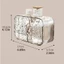 Dụng cụ trang điểm phòng tắm CATIYAHA, Dụng cụ sắp xếp lưu trữ phòng tắm không lỗ khoan đa chức năng, Hộp lưu trữ bông trang điểm treo tường chống thấm nước tiết kiệm không gian bền bỉ