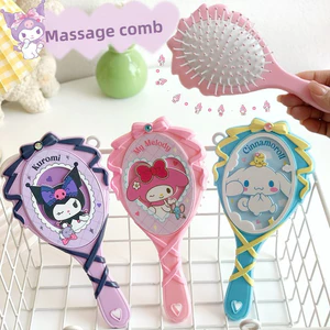 Bàn chải tóc My Melody & Kuromi mới - Lược Massage dễ thương cho bé gái