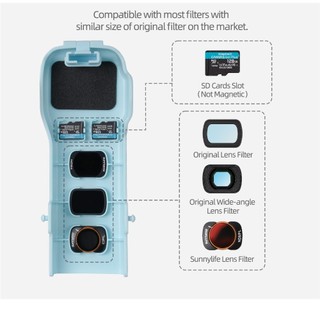 Dành Cho DJI Osmo Pocket 3 Vỏ Bảo Vệ Túi 3 Thân Lọc Lưu Trữ Nắp Trên Vỏ Bảo Vệ Bao Da