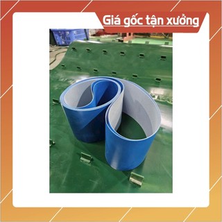 băng tải pu xanh 1ly cho dây chuyền bánh bao , đóng gói