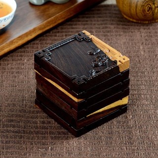 Mun Coaster Gỗ Kung Fu Phụ Kiện Khay Trà Lễ Vuông SCWO