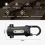 Đèn pin móc khóa DUSKGLOW, Đèn pin COB LED Mini có thể sạc lại USB, Di động có đèn đỏ & xanh Đèn lồng cắm trại siêu sáng Tìm kiếm đi bộ đường dài