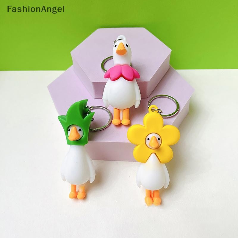 FashionAngel Hoa Dễ Thương Vịt Động Vật Móc Khóa Vòng Chìa Khóa Dành Cho Nữ Người Bạn Quà Tặng Sáng Tạo Hoạt Hình Ngộ nghĩnh Ngỗng Túi Búp Bê Chìa Khóa Xe Ô Tô Mặt Dây Chuyền VN