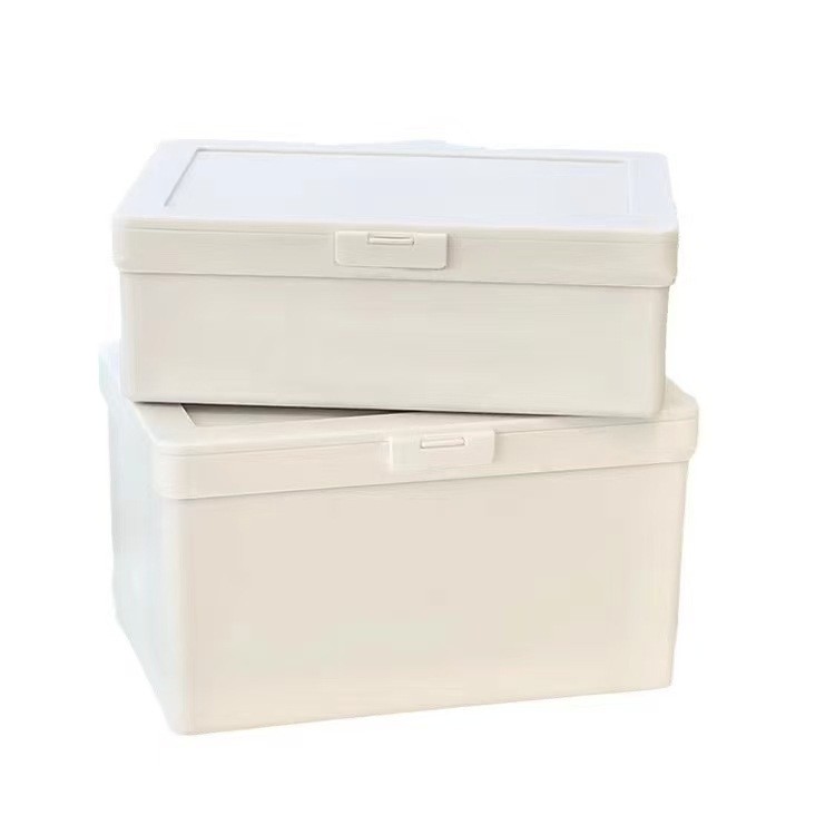 Hộp Chống Bụi Hộp Văn Phòng Phẩm Hộ Gia Đình Đơn Giản Học Sinh Hộp Bảo Quản Có Nắp Vỏ sò Hộp Bảo Quản Ký Túc Xá Hộp Đồ lặt Lặt Lặt Lặt Lặt Để Bàn