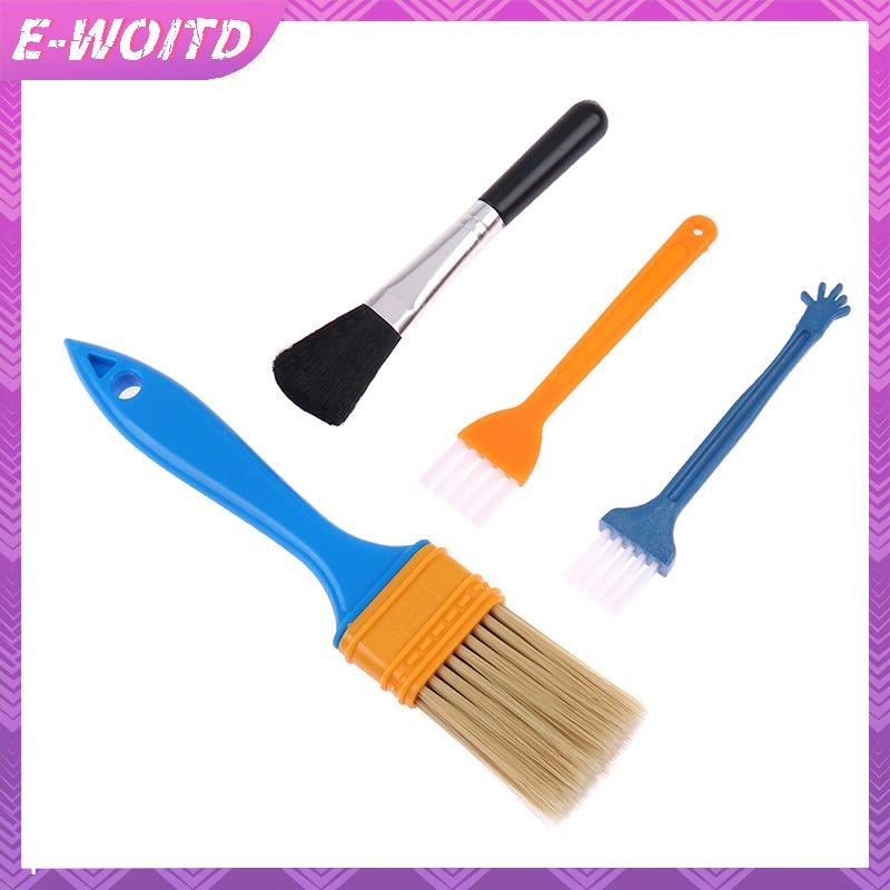E-woitd 4 Cái / bộ Bàn Phím Bàn Chải Mềm Máy Tính Tai Nghe Dụng Cụ Vệ Sinh HNVN