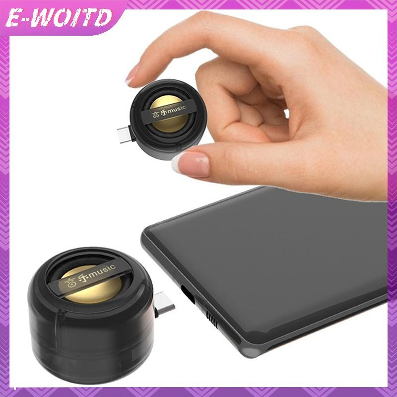 E-WOITD Loa Di Động Hộp Âm Thanh Đa Năng Type-C Và Jack 3.5 Mm Bộ Khuếch Đại Điện Thoại Di Động Loa Không Dây Bên Ngoài HNVN