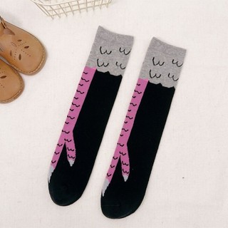 CLI Ngộ nghĩnh Halloween Chân Gà Vớ Cho Trẻ Em Mềm Mại Co Giãn Cho Bé Chân Gà Giữa Ống Tất Cho Chủ Đề Par