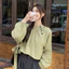 Áo sơ mi dài tay cổ đứng kiểu Pháp, áo nơ buộc dây mới