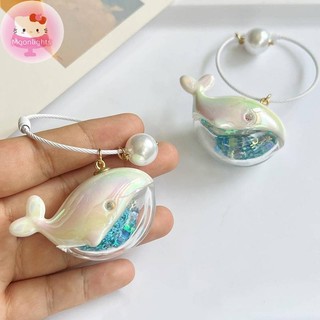 Ánh Trăng Dễ Thương Cá Voi Cá Heo Móc Khóa Động Vật Biển Búp Bê Móc Khóa Phụ Kiện Xe Hơi Dành Cho Nam Nữ Cặp Đôi Túi Trang Sức EN