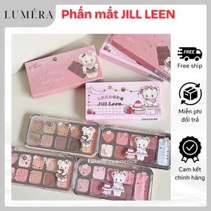 Bảng Phấn Mắt JILL LEEN 9 Ô Màu Crystal Fairy Eyes Lấp Lánh Nhũ Mịn Bền Màu Lâu Trôi