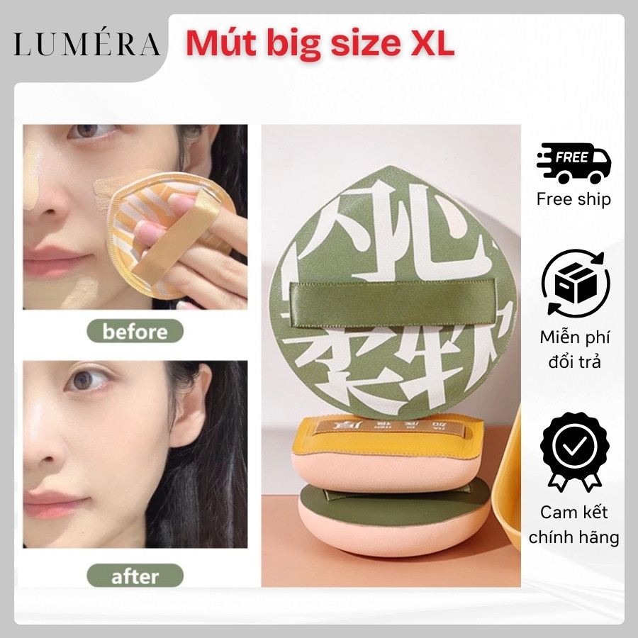 Mút tán kem nền, Mút trang điểm Bigsize XL che khuyết điểm mềm mịn đàn hồi dễ vệ sinh