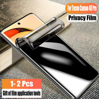 1-2 Chiếc Mềm Bảo Vệ Màn Hình Hydrogel Bảo Vệ Màn Hình Cho Tecno Camon 40 30s Pro 4G 5G