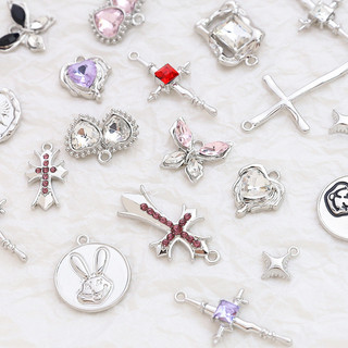 Mới Trung Quốc Ngọt Ngào Mát Hợp Kim Mặt Dây Chuyền DIY Handmade Trang Sức Vòng Cổ Bông Tai Mặt Dây Chuyền Phụ Kiện