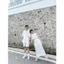 Set Đồ Đôi Couple Nam Nữ Trắng Sơ Mi + Áo Sát Nách + Chân Váy Dài