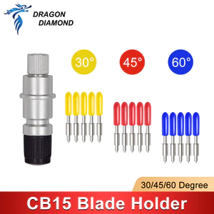 5 / 10 Chiếc Cho Graphtec CB15 Lưỡi Plotter 30 45 60 Độ Vinyl Cắt Lưỡi + 1 Cái CB15 Lưỡi Giá Đỡ Cho Máy Khắc CB15U