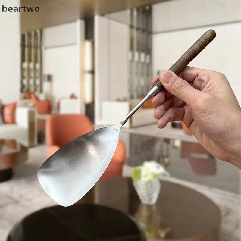 < Beartwo > Tay cầm cổ điển Món ăn tối nhà bếp Xẻng cơm Bánh bao Cháo Súp Nhà hàng phương Tây Thanh Bộ đồ ăn công cộng Đẹp