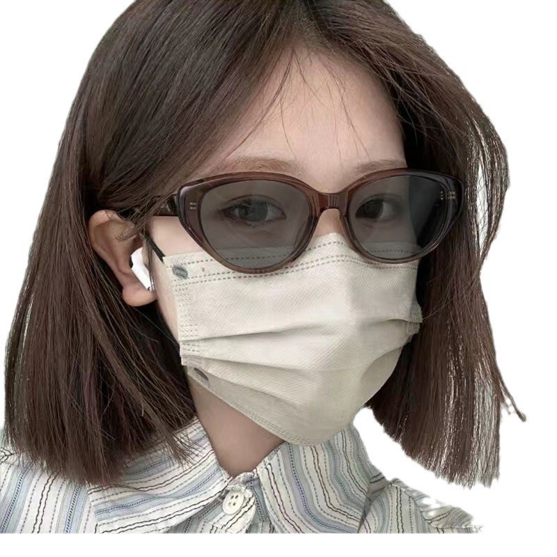 Kính cận tự động thay đổi màu sắc 0 đến -400 Bộ lọc kính râm Bộ lọc ánh sáng xanh Bộ lọc vuông Kiểu cũ phù hợp với nam và nữ 309
