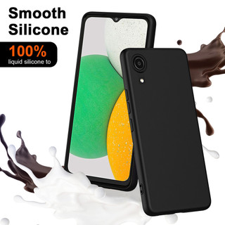 Dành Cho Samsung A03 Core Ốp Lưng Silicon Lỏng Nâng Cấp Với Cạnh Vuông Bảo Vệ Camera Mềm Chống Trầy Xước Lớp Lót Microfiber Chống Sốc Mỏng Vỏ
