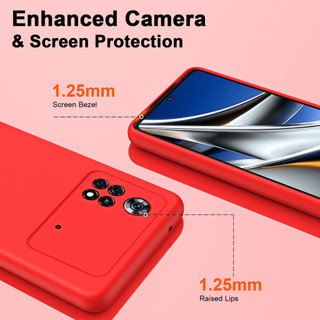 Dành Cho Xiaomi POCO X4 Pro 5G / M4 Pro 4G Ốp Lưng Silicon Lỏng Nâng Cấp Với Viền Vuông Bảo Vệ Camera Mềm Chống Trầy Xước Lớp Lót Microfiber Chống Sốc Mỏng