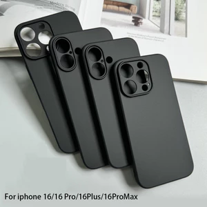 Ốp điện thoại silicon mờ sang trọng, thích hợp cho iPhone 16 Pro Max 16 Plus, vỏ bảo vệ mắt cảm ứng chống trượt dạng lỏng