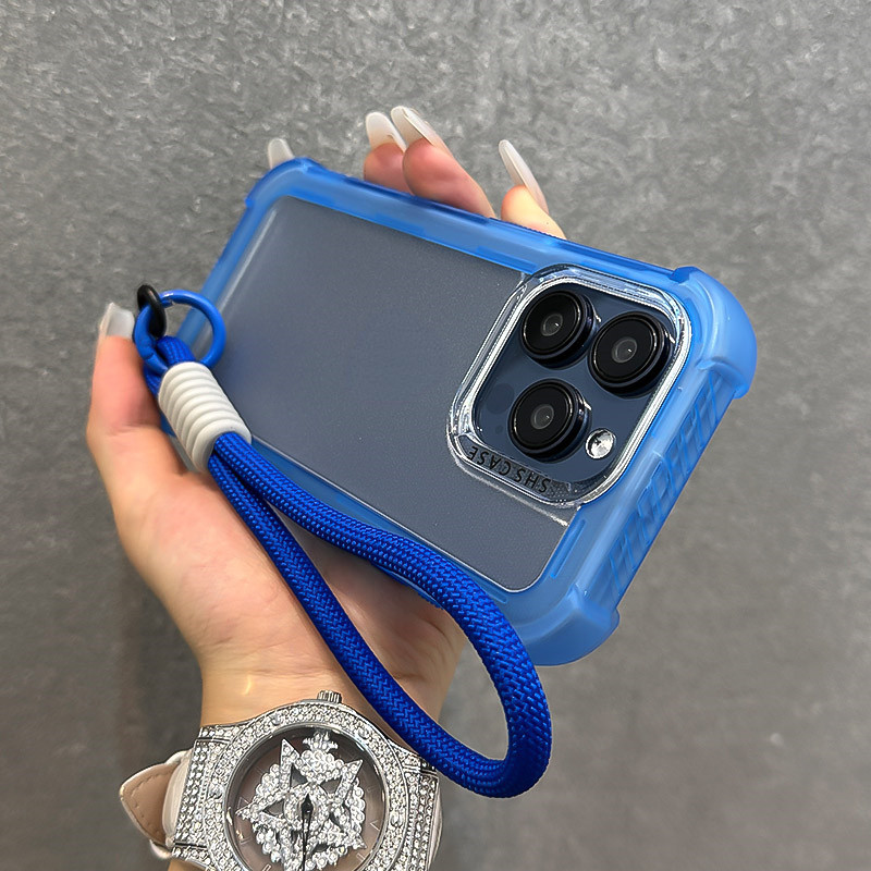 Ốp Cứng Dày 3 Trong 1 Mờ Cho 16 15 14 Promax Plus Với Pha Lê Trong Suốt Nhiều Màu Sắc Song Phương Mang Lại Dây Treo Phụ Kiện Chống Trượt
