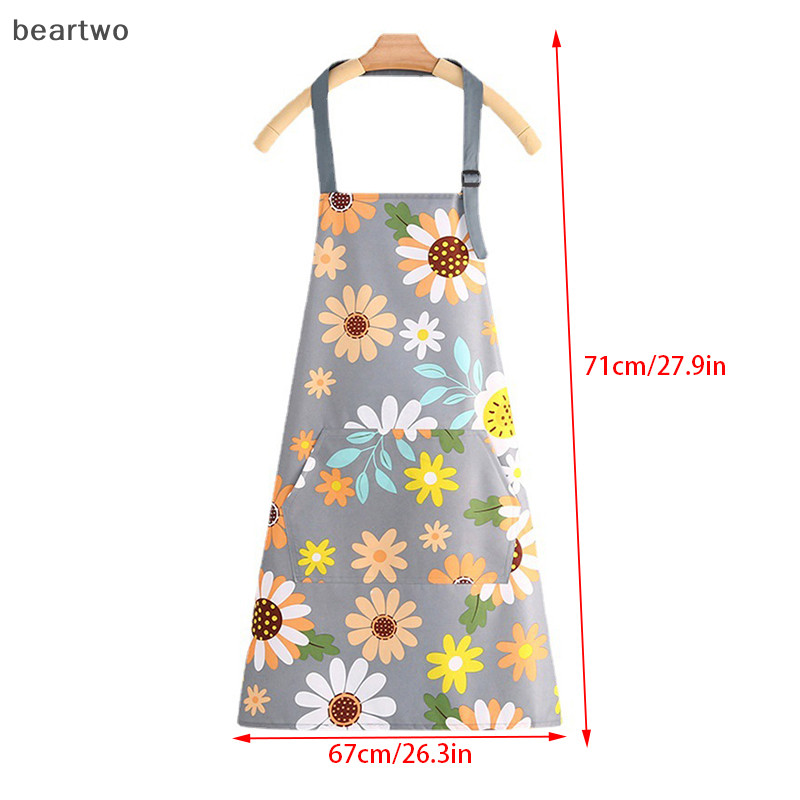 < Beartwo > Tạp dề nấu ăn chống dầu nhà bếp dễ thương dành cho nữ Trẻ em Nam giới Nhà bếp Phụ kiện làm bánh cà phê dành cho người lớn không thấm nước Đẹp