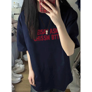 Hiixiivi Mới Áo Thun Nữ Cotton Tay Ngắn In Họa Tiết, Cổ Tròn Oversize Baggy, Phong Cách Unisex, OOTD Độc Đáo