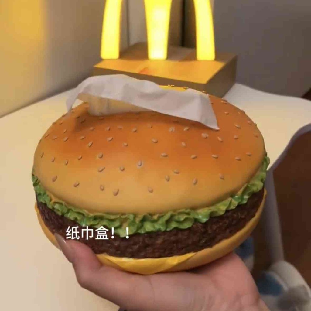 Hộp đựng khăn giấy Burger Sáng tạo người sành ăn thực tế phòng khách hộp bơm nhà vui vẻ Trang trí trang trí