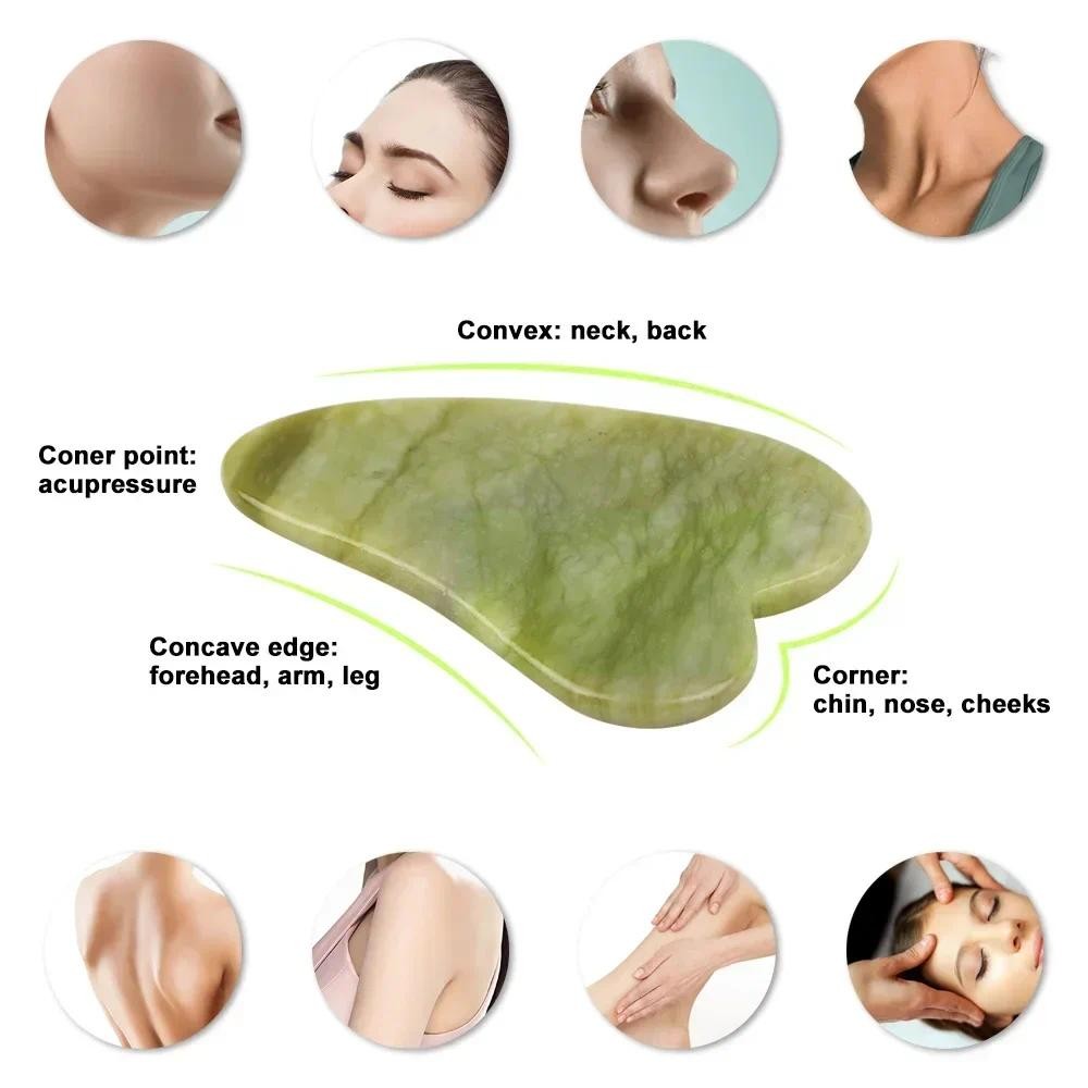 Con Lăn Ngọc Tự Nhiên Guasha Da Cạp Bộ Mặt Đá Làm Săn Chắc Mặt Chống Lão Hóa Mắt Phồng Máy Mát Xa Cổ Chống Nhăn Thư Giãn