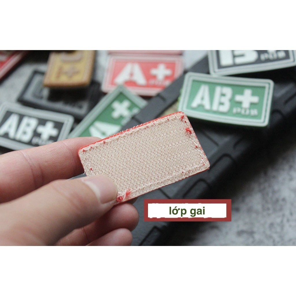 Patch_miếng dán nhóm máu PVC retro