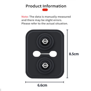 Nissan Silicone Car Door Lock Protective Cover Car Door Lock Shock Absorber Pad Thickened Anti-collision Sticker for Nissan Rogue SUV GT-R  Rogue Sport Ariya  Altima Frontier