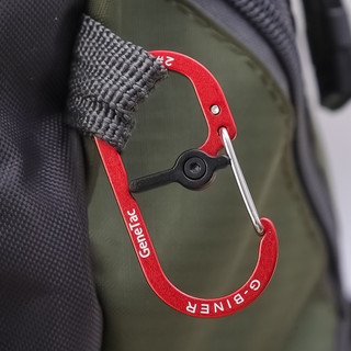 [3-5 ngày đến] Kẹp khóa Carabiner bằng nhôm ngoài trời để đi bộ đường dài / leo núi, Phụ kiện bánh răng đa năng bền nhẹ có khóa an toàn (5cm)