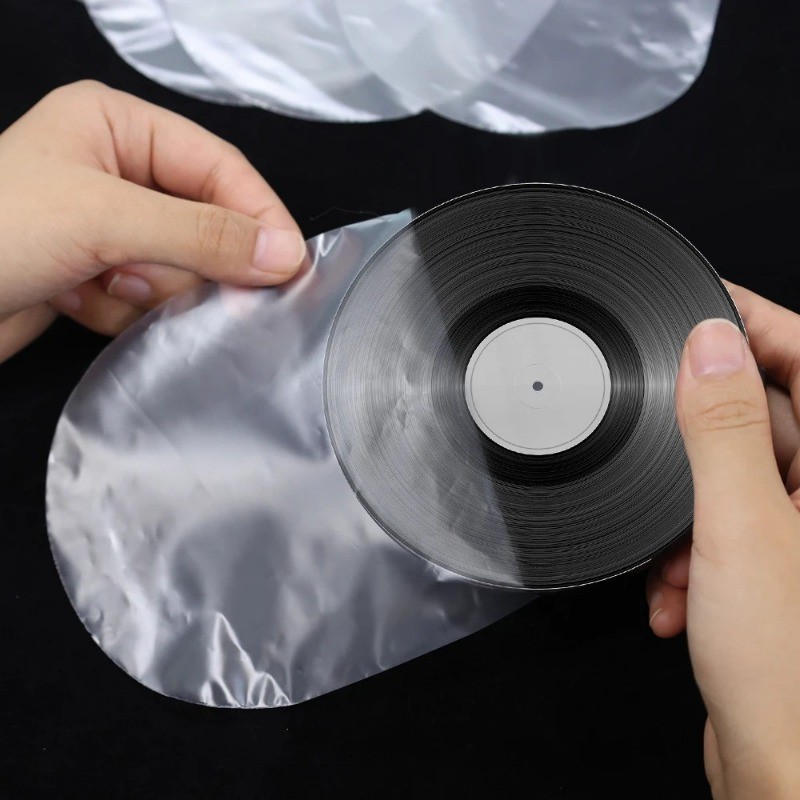 Túi bảo vệ Vinyl Record - Vỏ trong suốt chống thấm nước - Túi nhựa chống bụi LP Record - Tay áo ghi âm chống tĩnh điện - Có thể khóa lại, chống bụi