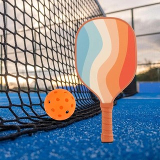 Jkdesign Pickleball Paddles, Vợt bóng dưa chắc chắn tiện dụng, Quà tặng di động Vợt gỗ đầy màu sắc Bạn bè gia đình Trẻ em