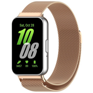 Dành cho Samsung Galaxy Fit 3 Fit3 2in1 Dây đeo Milanese bằng thép không gỉ kim loại + 3 miếng bảo vệ màn hình HD chống trầy xước