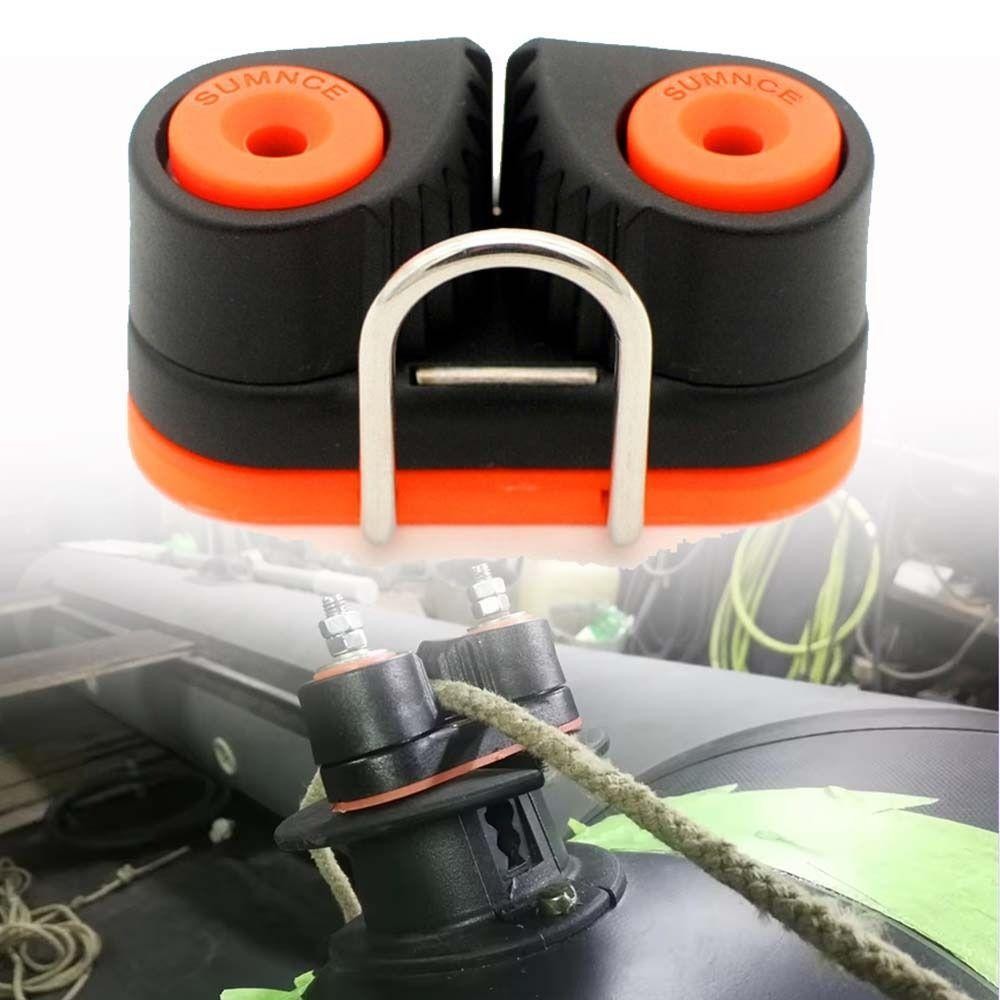 [DEMO3] Đầu vào nhanh Cam Cleat, Phần cứng biển có vòng dẫn đầu Kẹp dây Nylon, Vòng bi thực tế Thuyền Kayak Cleats