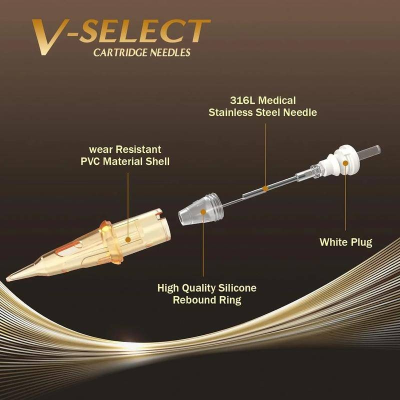 Ez V-select Tattoo Cartridge Kim #12 Kim xăm hình tròn 0.35mm cho máy xăm hộp mực 20 cái / hộp - Kim xăm