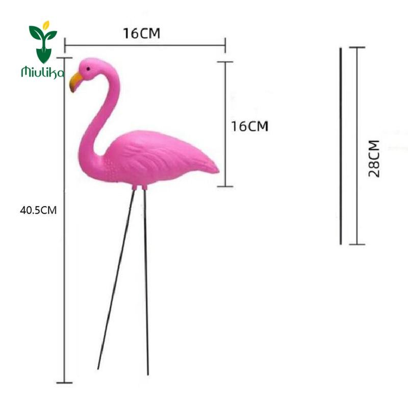 Miulika Flamingo Vườn Cọc Tượng Các Bức Tượng Trang Trí Sân Hiên Nhà Cho Lối Đi Hành Lang