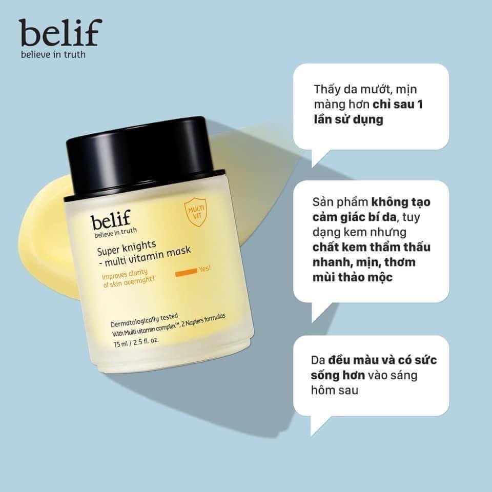 Mặt nạ ngủ Belif Super Knight Multi Vitamin Mask 75ml Dưỡng Sáng Da IS69