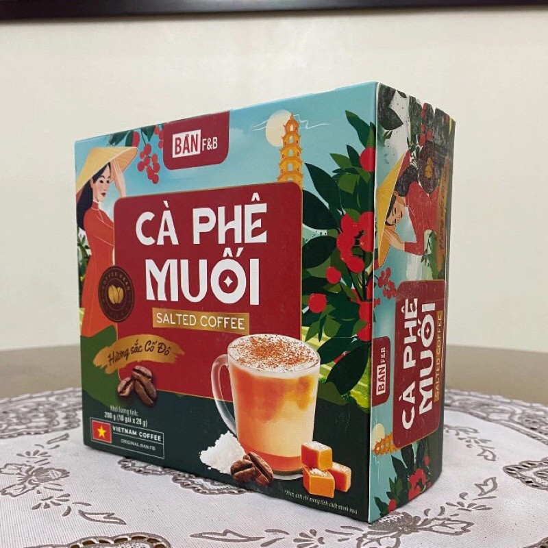 [CHÍNH HÃNG] Cà Phê Muối Hộp 10 gói Chuẩn Việt Đậm Vị Ngon Khó Cưỡng ...