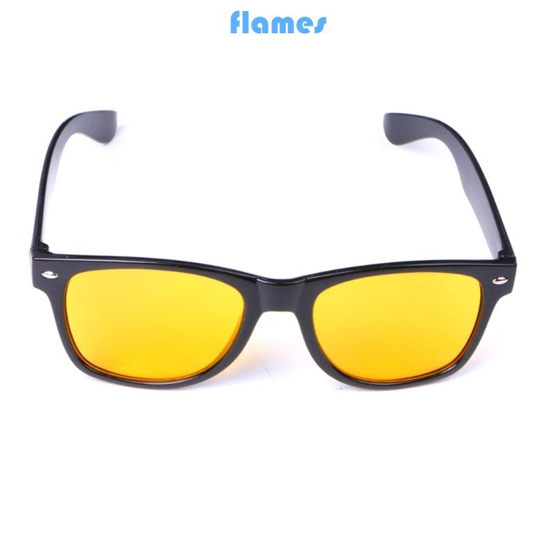 Fl Night for Vision Glass Unisex Kính mắt lái xe màu vàng Chống chói Thiết bị trực quan để đi du lịch ngoài trời Cắm trại