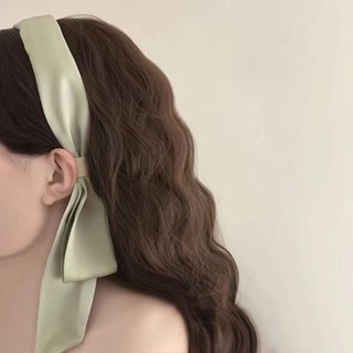 Pháp Streamer Một Mảnh Băng Đô Thiết Kế Niche Sữa Xanh Tóc Phụ Kiện Tóc
