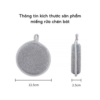 Combo 3 miếng bọt biển rửa chén 3 lớp tạo bọt đa năng cọ rửa xoong nồi đũa bát #A257