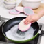 3 Cái miếng rửa chén HÌNH TRÒN 2 MẶT nhám và xốp rửa chén xoong nồi nhanh chống-GIOVA