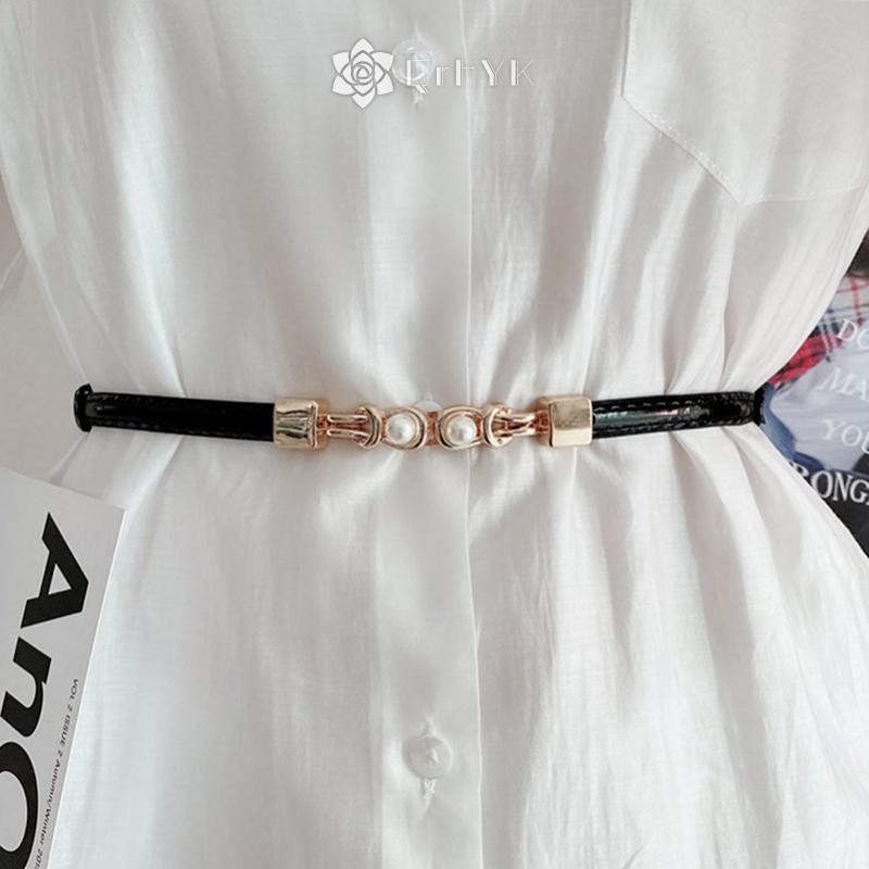 Qrhyk Nữ Thắt Lưng Mỏng Có Thể Điều Chỉnh Cho Nữ Thiết Kế Thời Trang Skinny Áo Khoác Nữ Mới Thắt Lưng