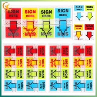 [Ygdgentgklh.vn] 500 Miếng Dán Ký Ở Đây, Nhãn Dán Dấu Hiệu Dính Ở Đây Tabs Sign Post Here Flags for Home Office School (4 Màu)